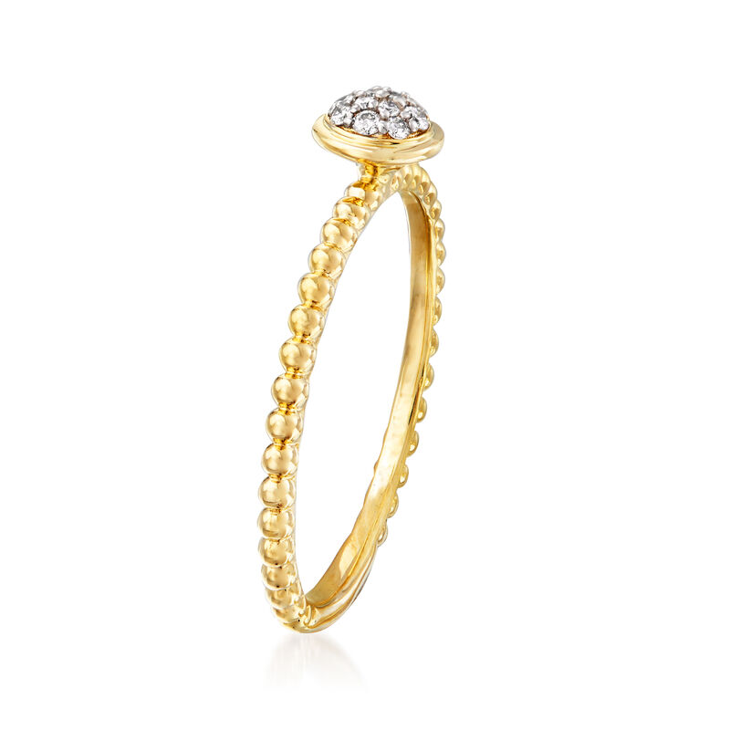 Gabriel Designs Diamond Center Ring in 14kt Yellow Gold. Size 7 image number 2