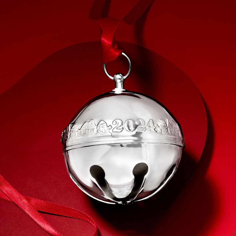 Wallace 2024 Annual Sterling Silver Sleigh Bell Ornament - 30th Edition image number 3