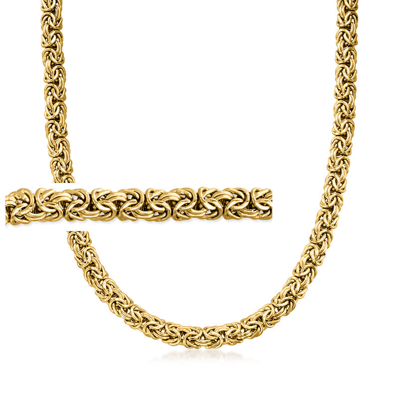 18kt Gold Over Sterling Byzantine Necklace image number 0