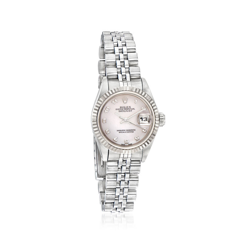 Pre-Owned Rolex Datejust Women's 26mm Automatic Stainless Steel and 18kt White Gold Watch  image number 0