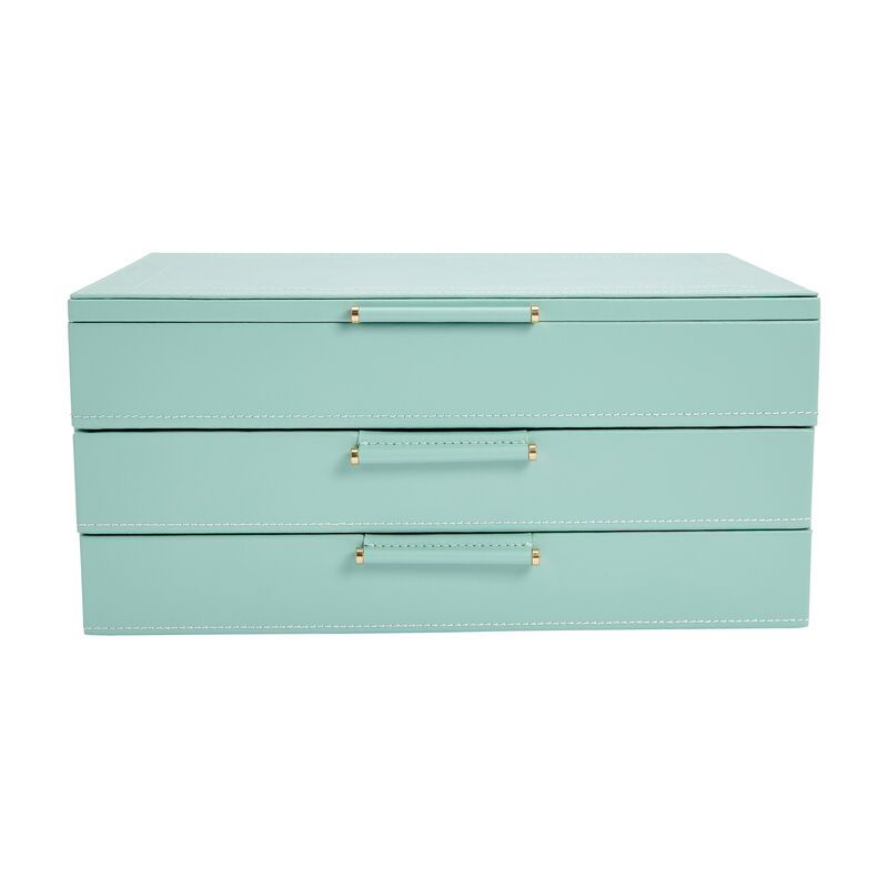 WOLF &quot;Sophia&quot; Jade Leather Jewelry Box image number 7
