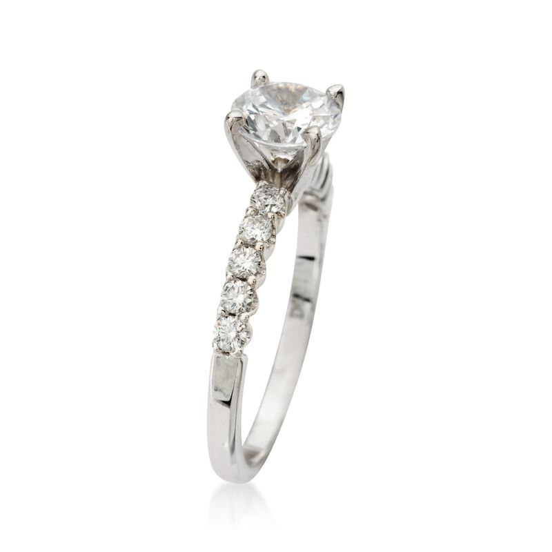 .30 ct. t.w. Diamond Engagement Ring Setting in 18kt White Gold image number 1