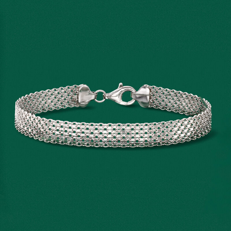 Sterling Silver Bismark-Link Bracelet image number 2