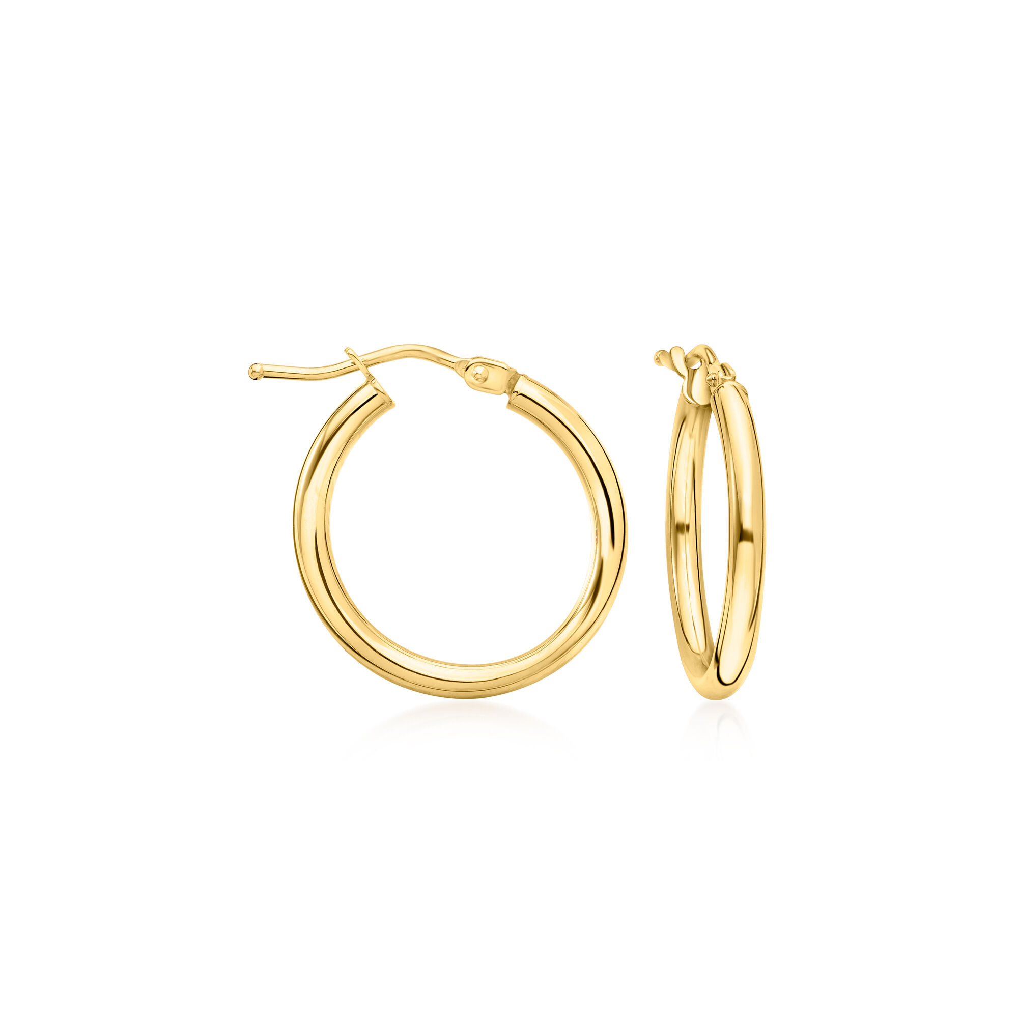 Ross simons gold hoop earrings discount