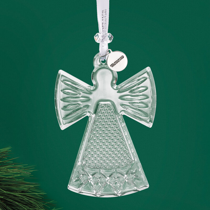 Waterford 2019 Crystal Angel Ornament image number 1