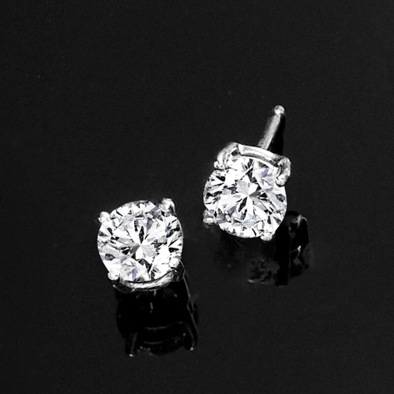 1.00 ct. t.w. Lab-Grown Diamond Stud Earrings in Platinum  image number 2