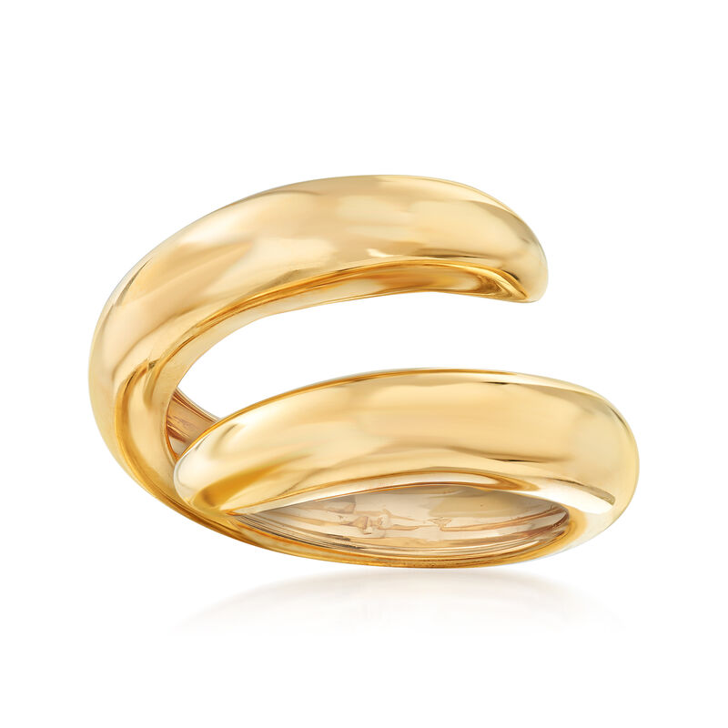 C. 1990 Vintage Chaumet Coil Ring in 18kt Yellow Gold. Size 7 image number 0
