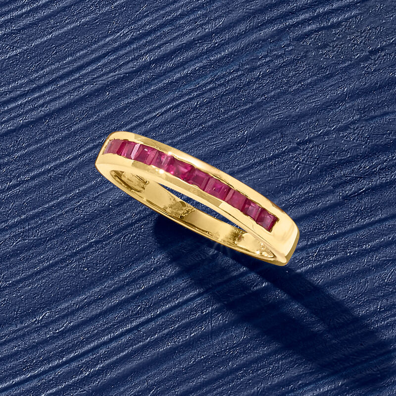 .70 ct. t.w. Ruby Ring in 14kt Yellow Gold image number 3