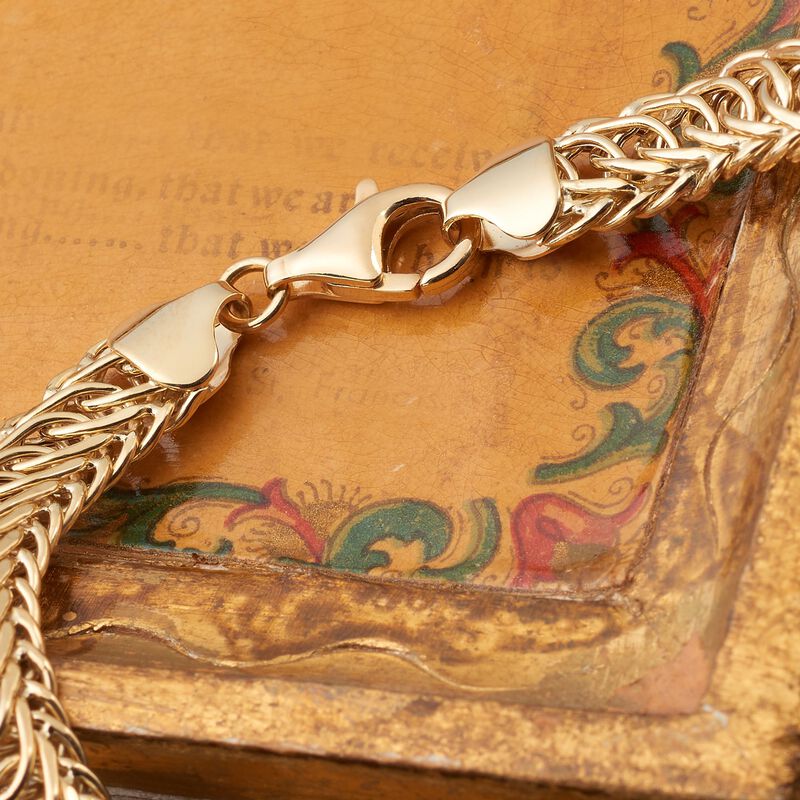18kt Yellow Gold Interlocking Oval Link Bracelet image number 3