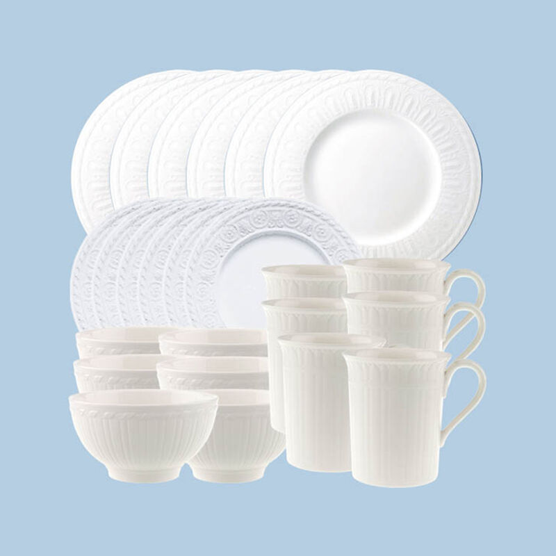 Villeroy & Boch &quot;Cellini&quot; 24-pc. Service for 6 Porcelain Dinnerware Set image number 1
