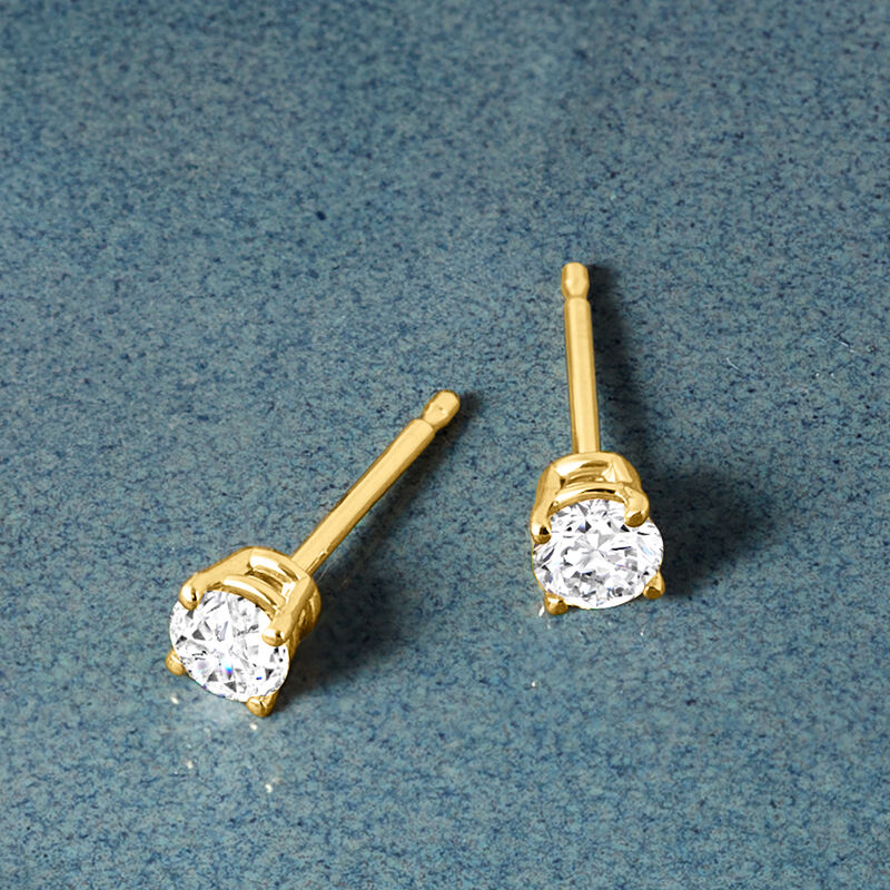 .20 ct. t.w. Diamond Stud Earrings in 14kt Yellow Gold image number 1