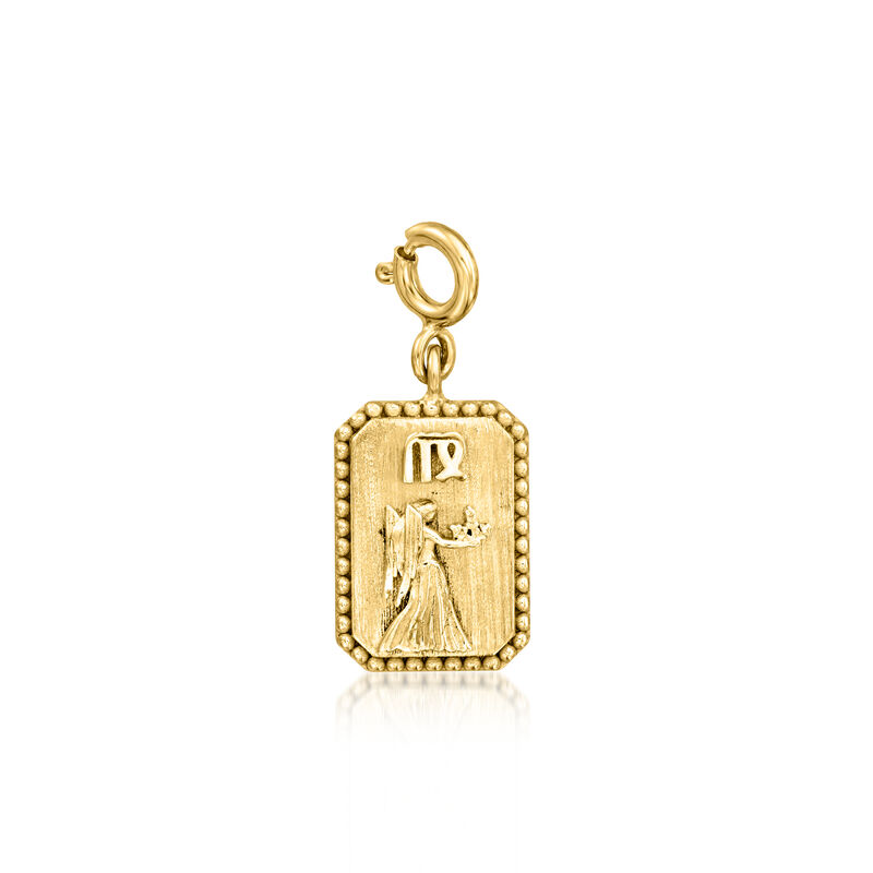 18kt Gold Over Sterling Zodiac Charm image number 1