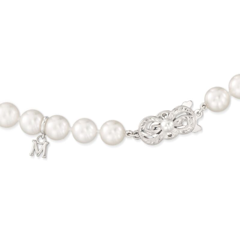 Mikimoto &quot;Everyday Essentials&quot; 7-7.5mm A+ Akoya and 11mm South Sea Pearl Necklace with Diamonds in 18kt White Gold. 18&quot; image number 2