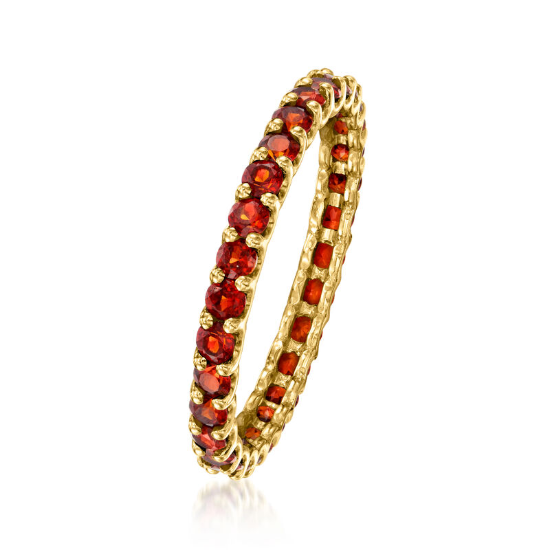 1.00 ct. t.w. Garnet Eternity Band in 14kt Yellow Gold image number 2
