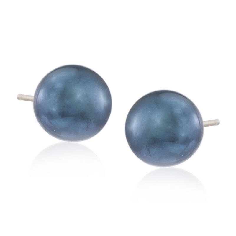 11-12mm Multicolored Cultured Pearl Jewelry Set: Three Pairs of Earrings in Sterling Silver  image number 2