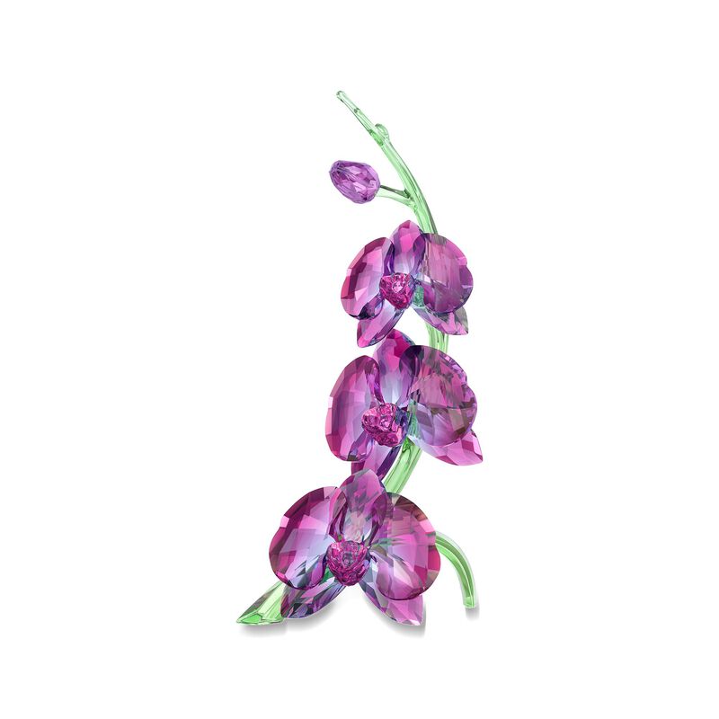 Swarovski Crystal &quot;Orchids&quot; Fuchsia Rain Crystal Figurine image number 0