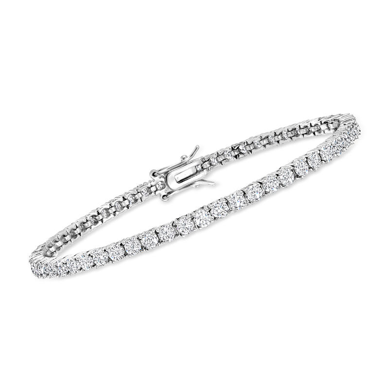 5.50 ct. t.w. Moissanite Tennis Bracelet in Sterling Silver image number 0