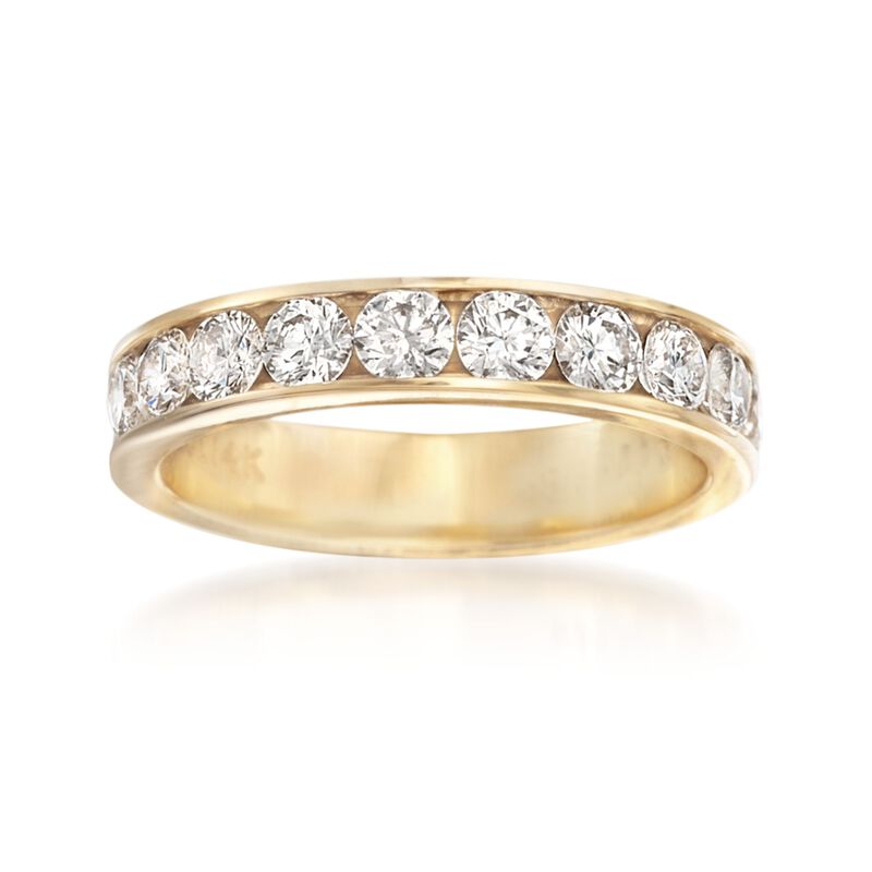 1.00 ct. t.w. Channel-Set Diamond Wedding Ring in 14kt Yellow Gold image number 0