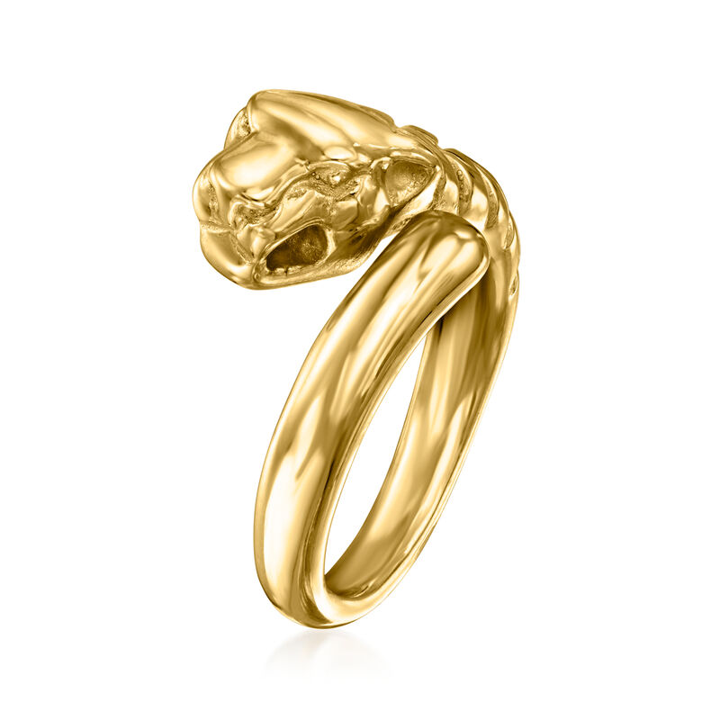 Italian 14kt Yellow Gold Panther Ring image number 2