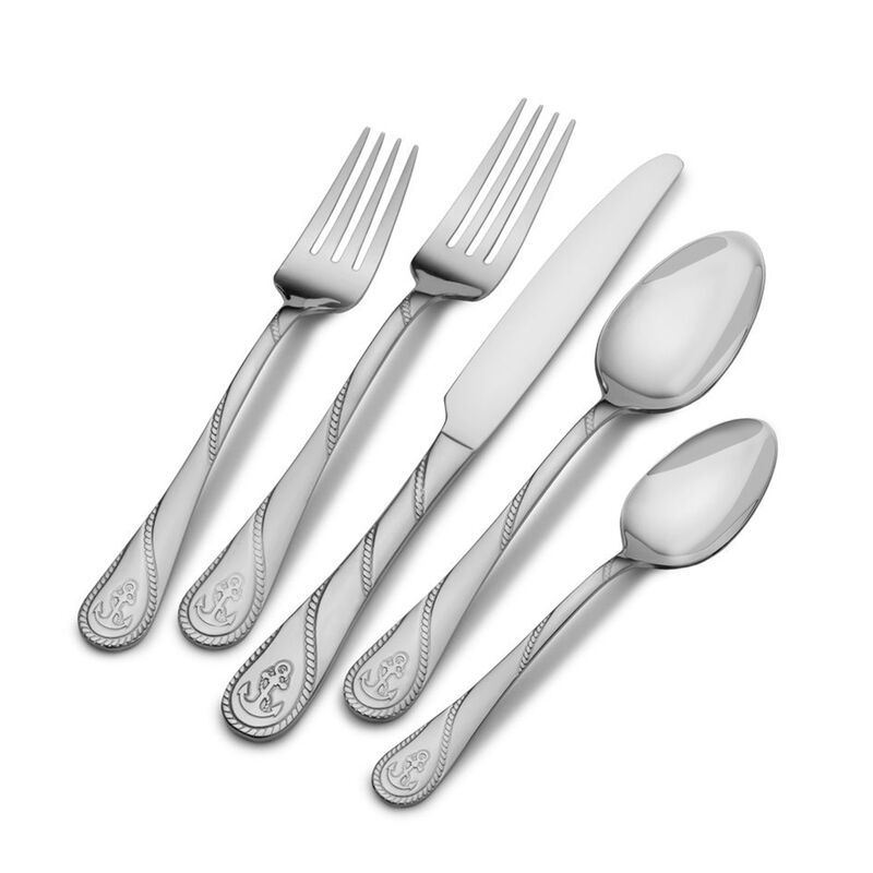 Wallace &quot;Anchor&quot; 45-pc. Service for 8 18/10 Stainless Steel Flatware Set image number 0