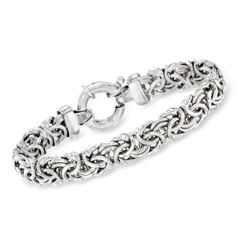 Sterling Silver Medium Byzantine Bracelet image number 0