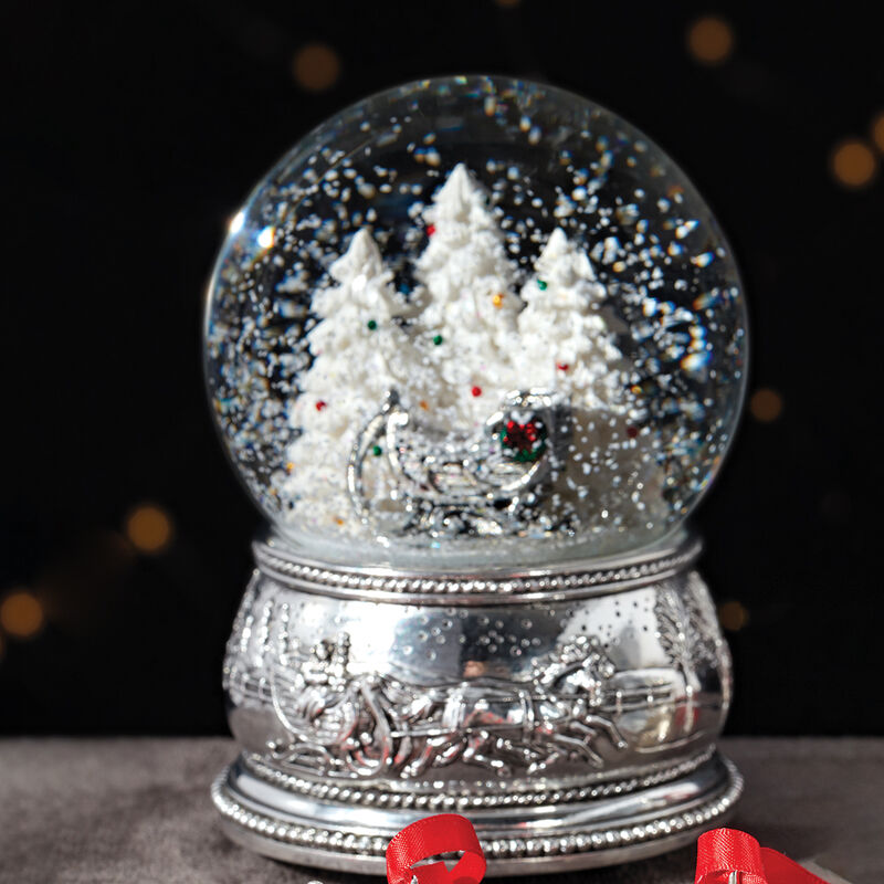 Reed & Barton &quot;Winter Traditions&quot; Sleigh Snow Globe image number 2