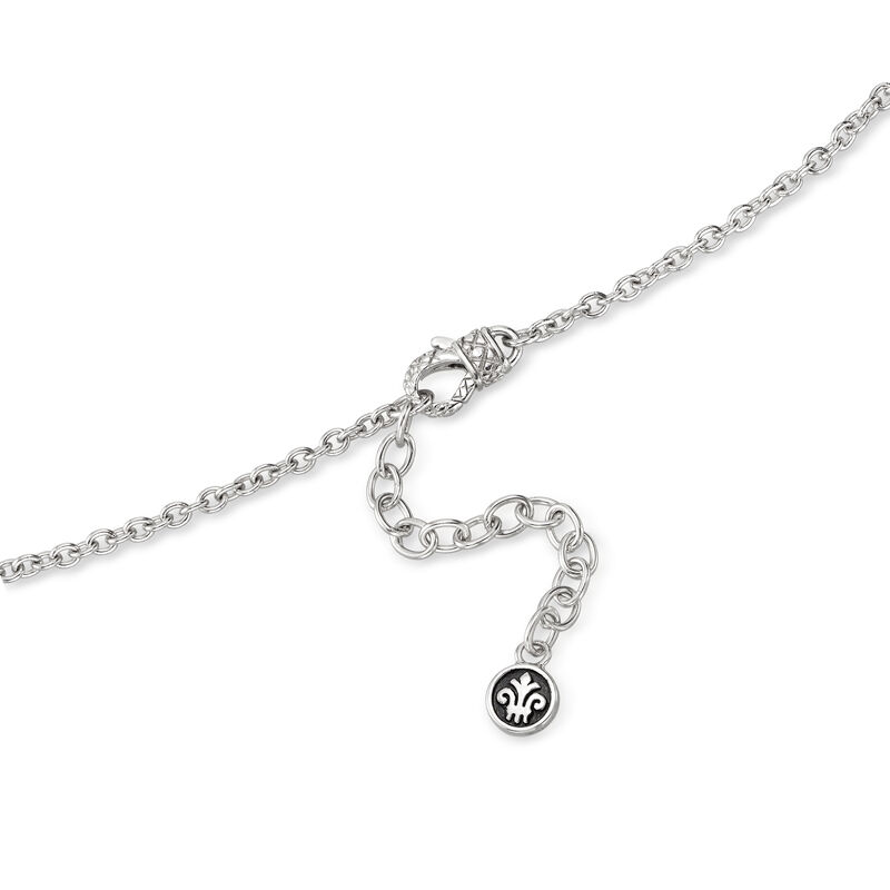 Andrea Candela &quot;Dulcitos&quot; Green Agate Pendant Necklace in Sterling Silver and 18kt Yellow Gold image number 2