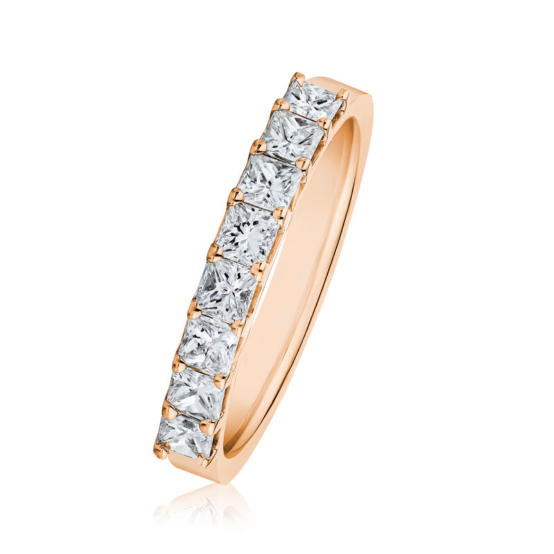 1.20 ct. t.w. Princess-Cut Diamond Ring in 14kt Rose Gold image number 1