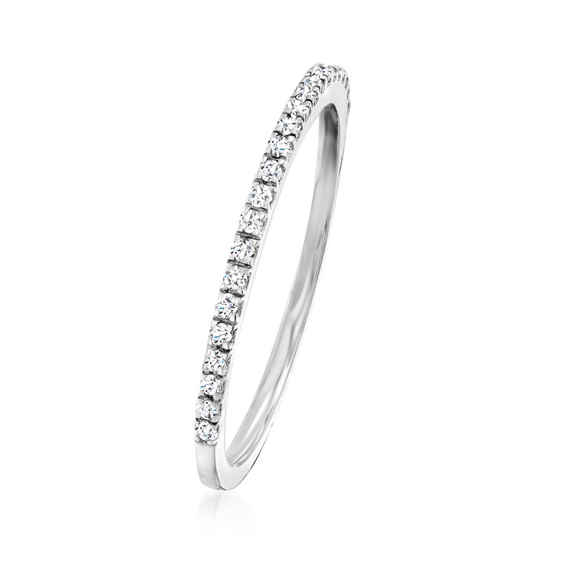 .15 ct. t.w. Diamond Stackable Ring in 14kt White Gold image number 2