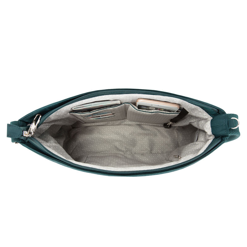 Anti-Theft Essential Patch Pocket Green Crossbody Bag image number 1
