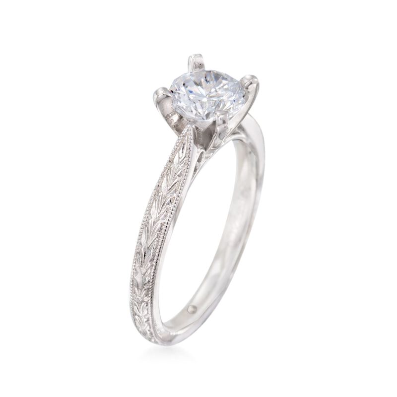 Gabriel Designs 14kt White Gold Engagement Ring Setting image number 2