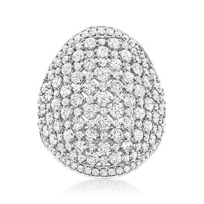 3.50 ct. t.w. Lab-Grown Diamond Cocktail Ring in 14kt White Gold