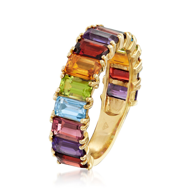 4.20 ct. t.w. Multi-Stone Ring in 14kt Yellow Gold image number 2