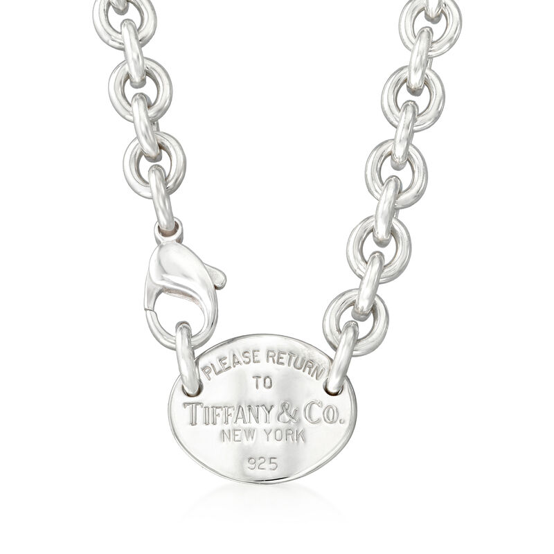 C. 1990 Vintage Tiffany Jewelry Sterling Silver "Return to 