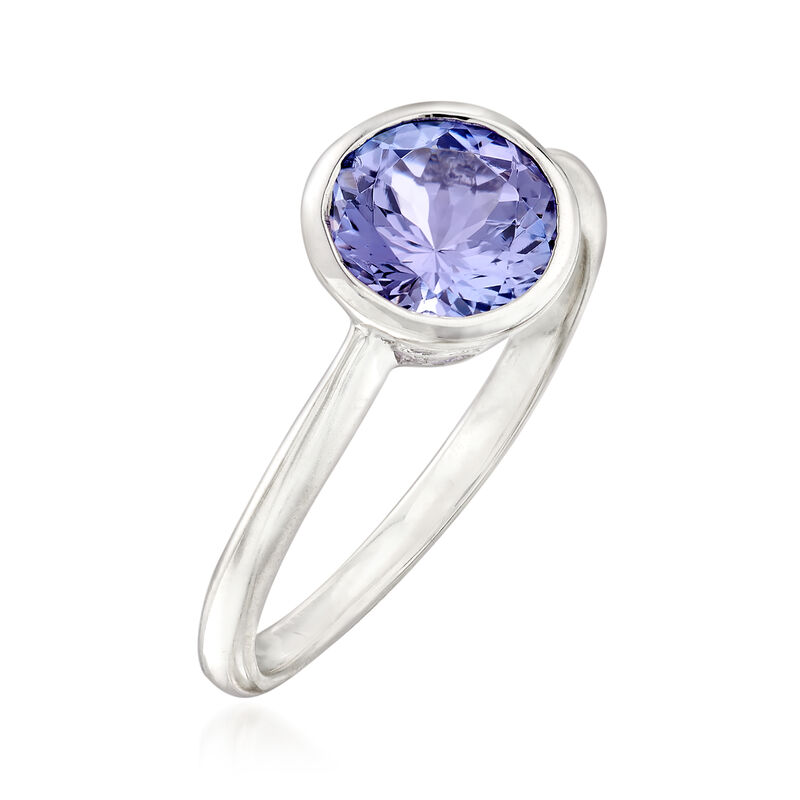 1.50 Carat Tanzanite Ring in Sterling Silver image number 2