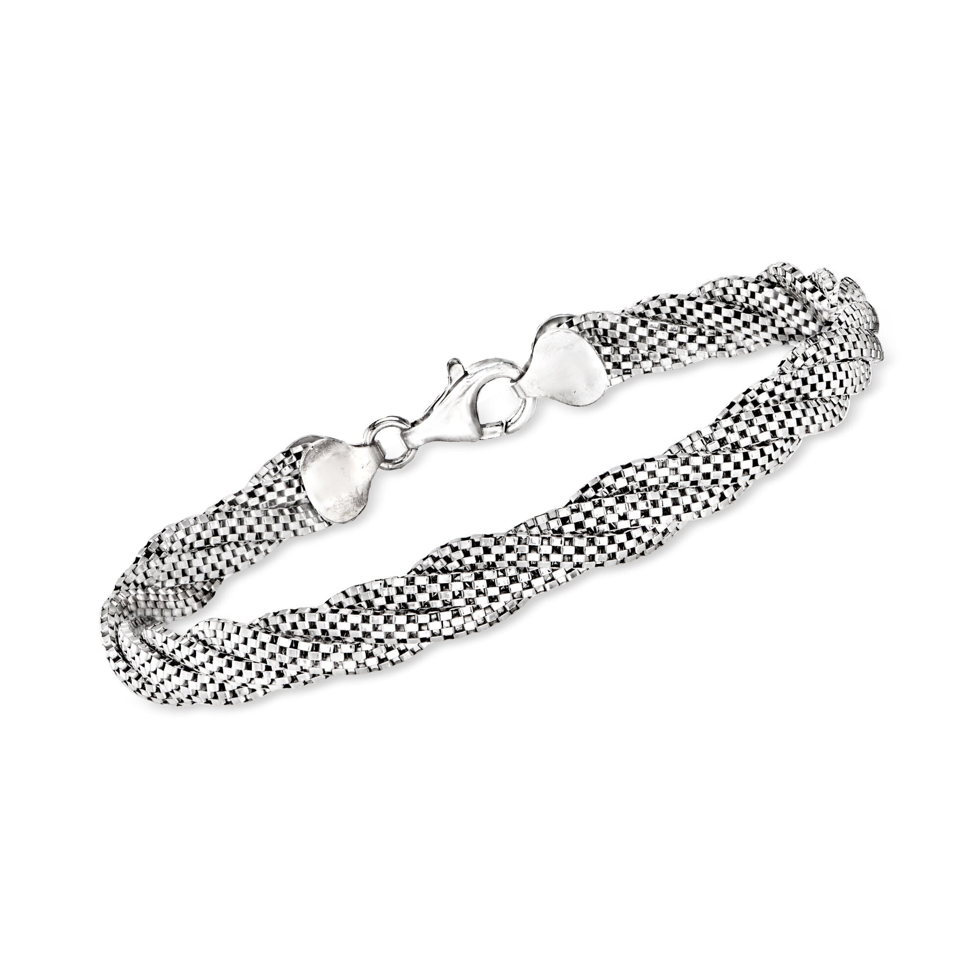 Italian Sterling Silver Multi-Strand Popcorn-Chain Bracelet | Ross