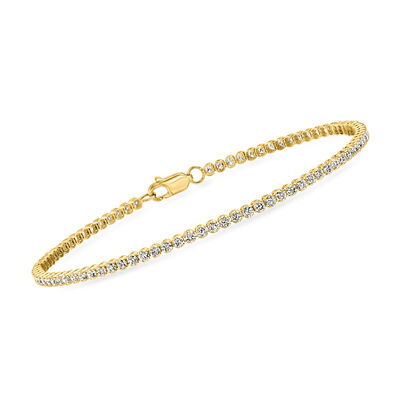2.00 ct. t.w. Lab-Grown Diamond Tennis Bracelet in 14kt Yellow Gold