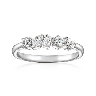 .50 ct. t.w. Multi-Shaped Lab-Grown Diamond Ring in Sterling Silver