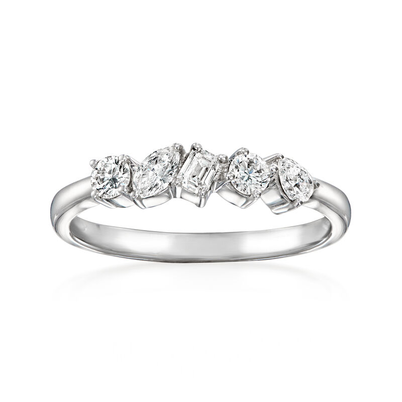 .50 ct. t.w. Multi-Shaped Lab-Grown Diamond Ring in Sterling Silver image number 0