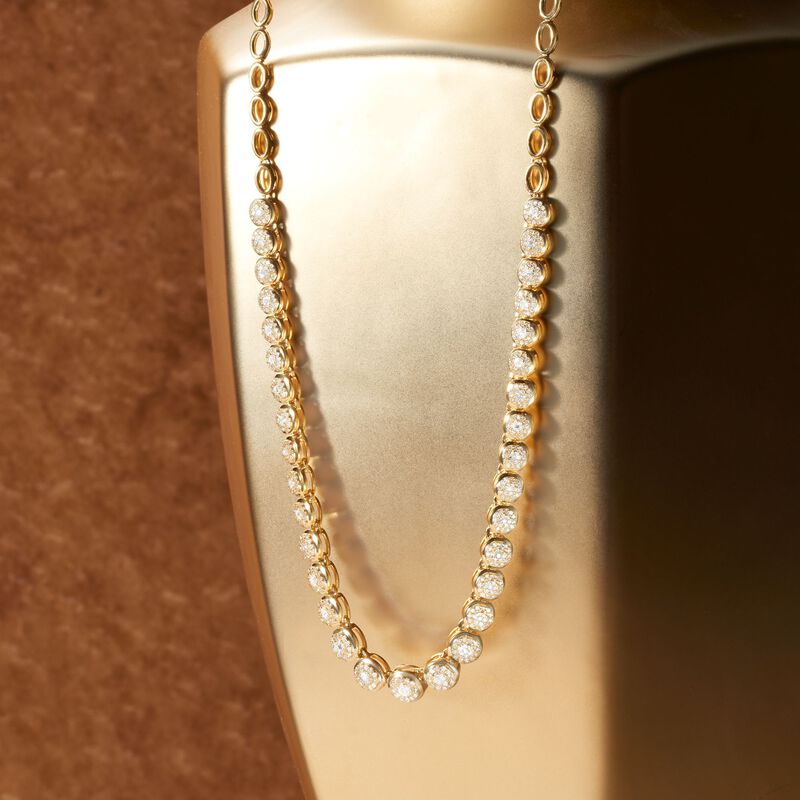 2.00 ct. t.w. Diamond Necklace in 18kt Gold Over Sterling image number 2