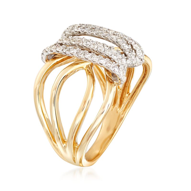 .50 ct. t.w. Diamond Open-Space Ring in 14kt Yellow Gold image number 2