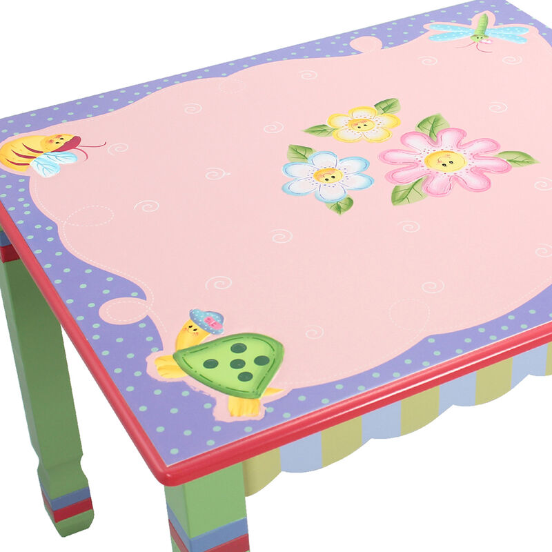 Fantasy Fields &quot;Magic Garden&quot; Child's 3-pc. Wooden Set: Table and 2 Chairs image number 3
