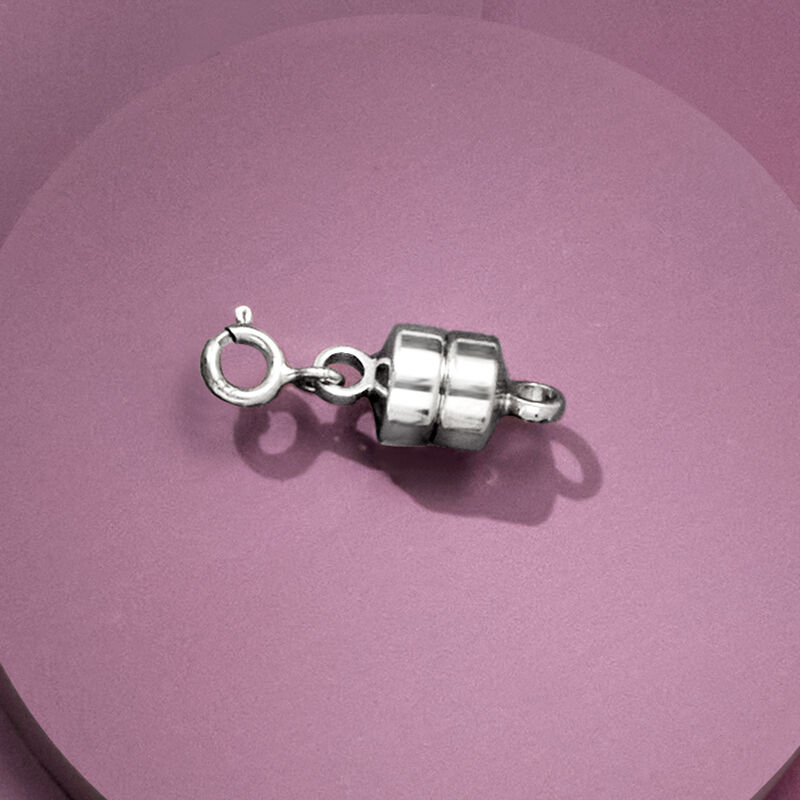 Italian Sterling Silver Magnetic Clasp Converter image number 4