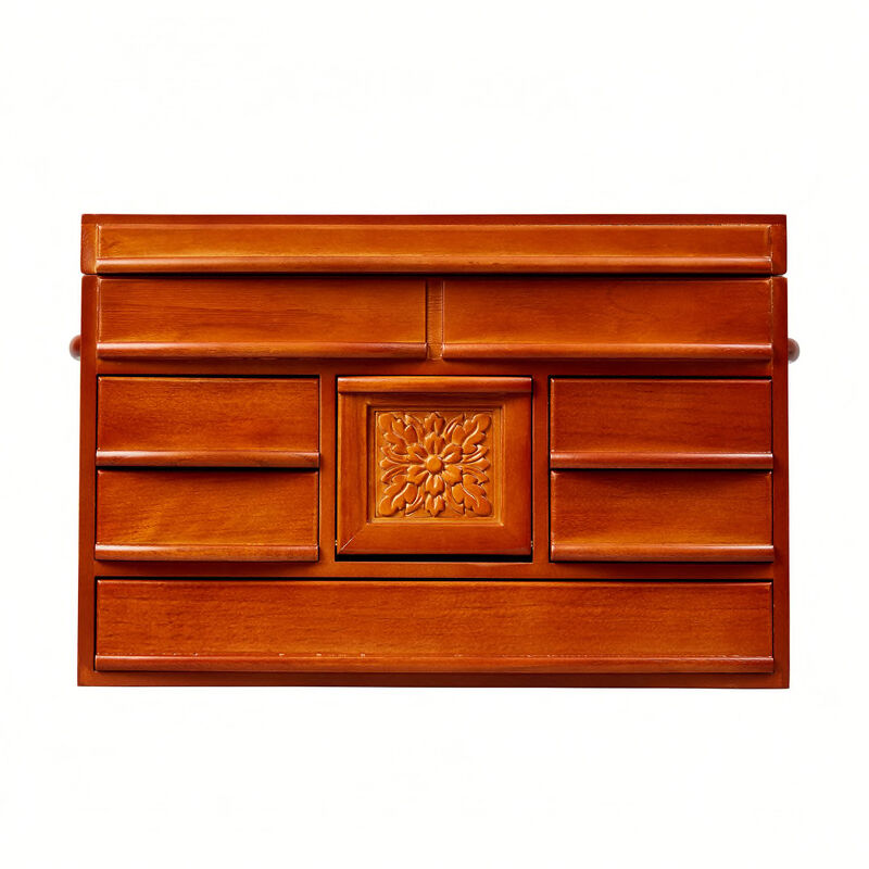 Mele & Co. "Empress" Walnut-Finish Wooden Jewelry Box image number 1
