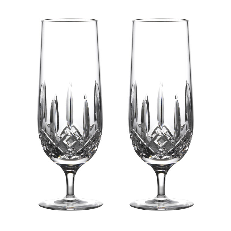 Waterford Crystal &quot;Lismore Nouveau&quot; Set of 2 Hurricane Glasses image number 0