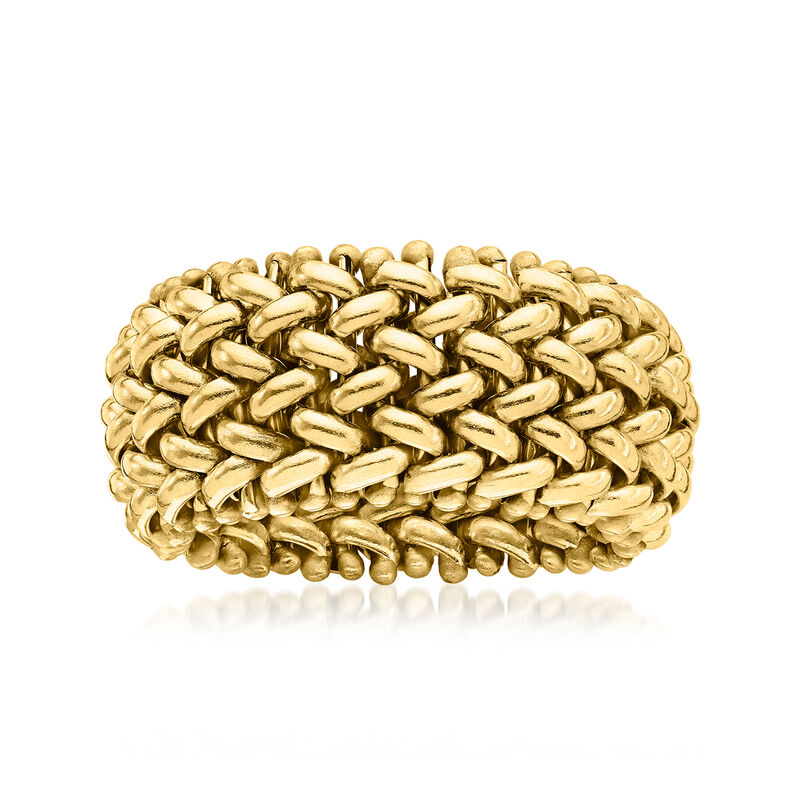 Italian 14kt Yellow Gold Riso-Link Ring image number 0