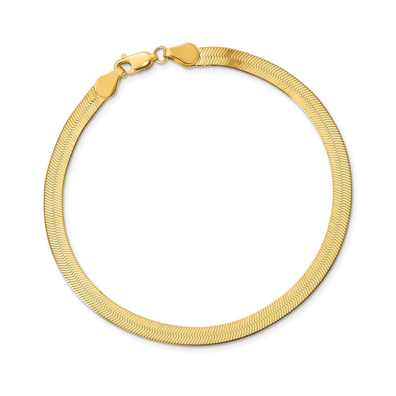 14kt Yellow Gold 4mm Herringbone Bracelet image number 0