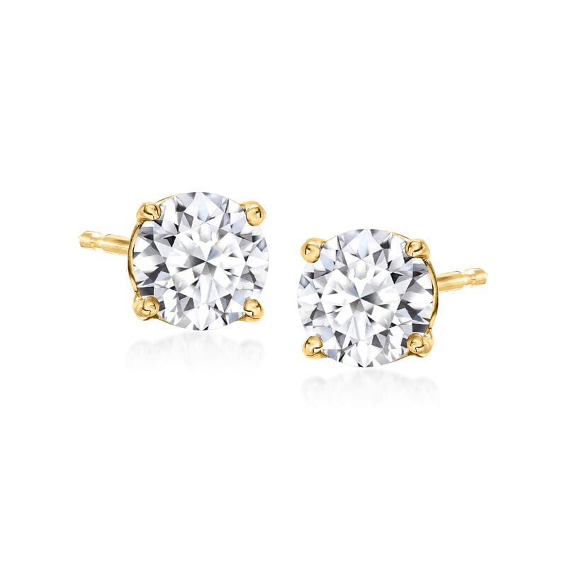 1.00 ct. t.w. Lab-Grown Diamond Stud Earrings in 18kt Gold Over Sterling  image number 0