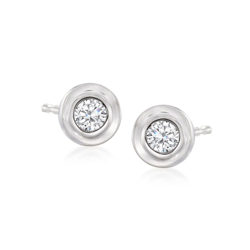 .12 ct. t.w. Diamond Stud Earrings in 14kt White Gold image number 0