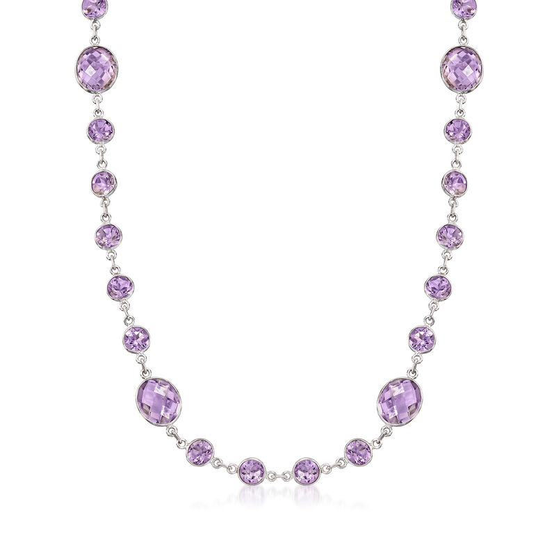 48.00 ct. t.w. Amethyst Necklace in Sterling Silver image number 0